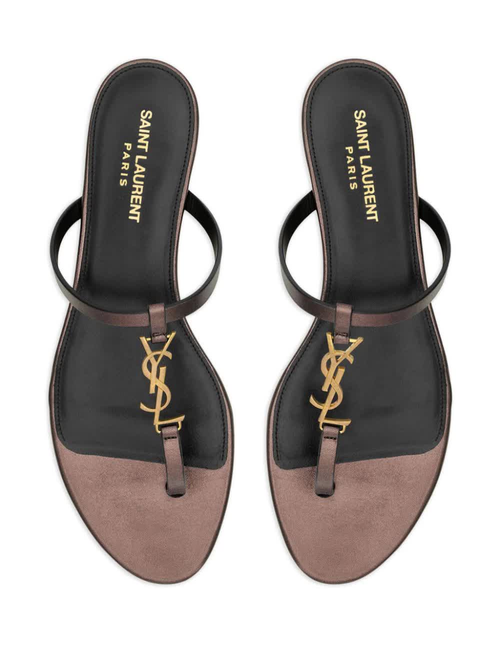 Saint Laurent, Cassandra Leather Sandals