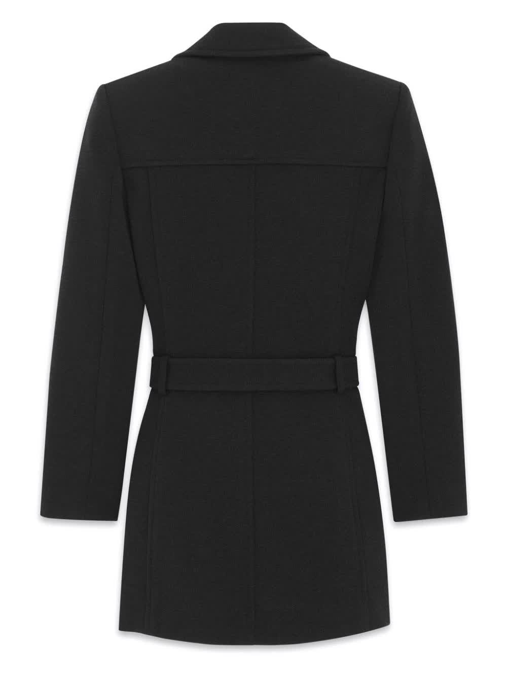 Saint Laurent, Wool-Blend Belted Coat