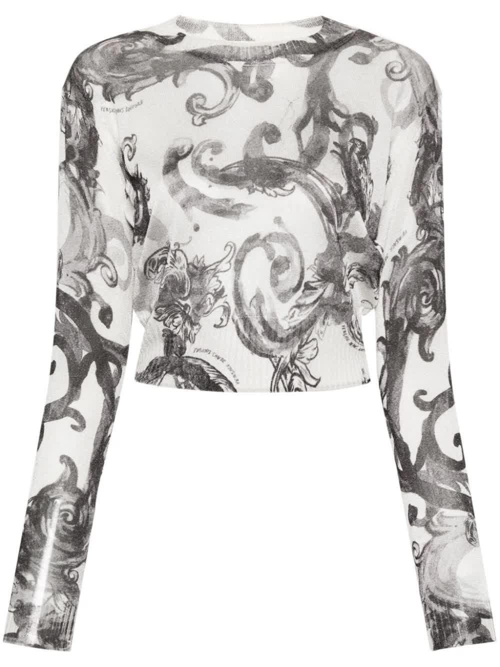 Versace Jeans Couture, Watercolor Couture Knit Sweater