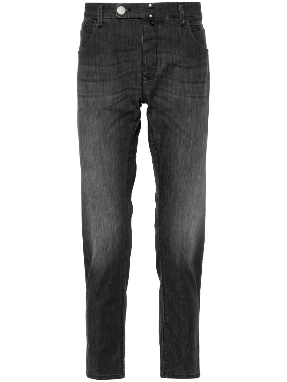 Incotex, Slim-Fit Cotton-Blend Jeans