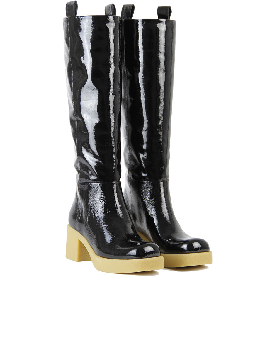 Miu Miu, Block-Heel Leather Boots