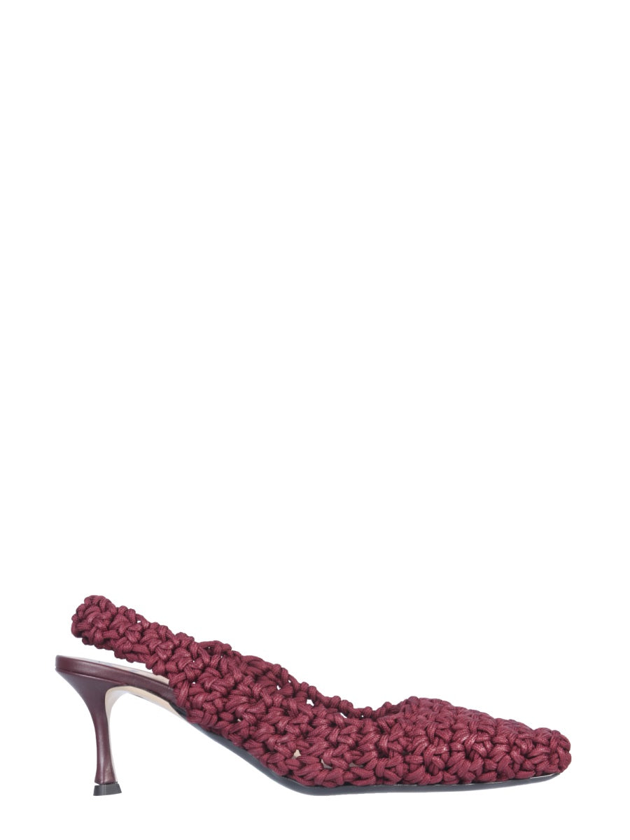 N°21, Slingback Woven Pumps