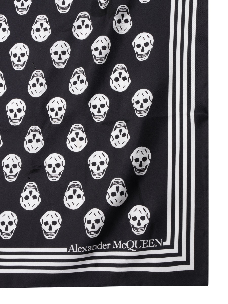 Alexander McQueen, Biker Skull Print Scarf