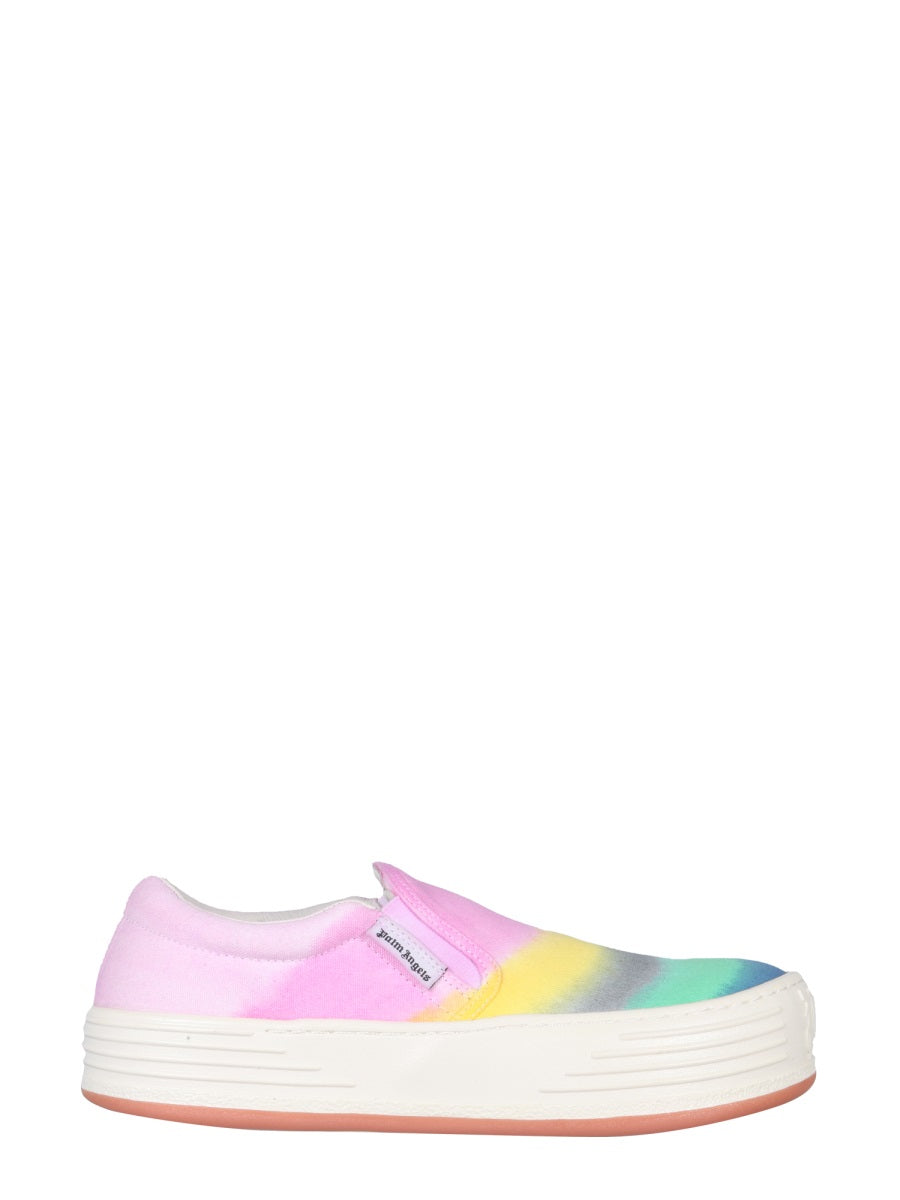 Palm Angels, Rainbow Printed Slip-On Sneakers