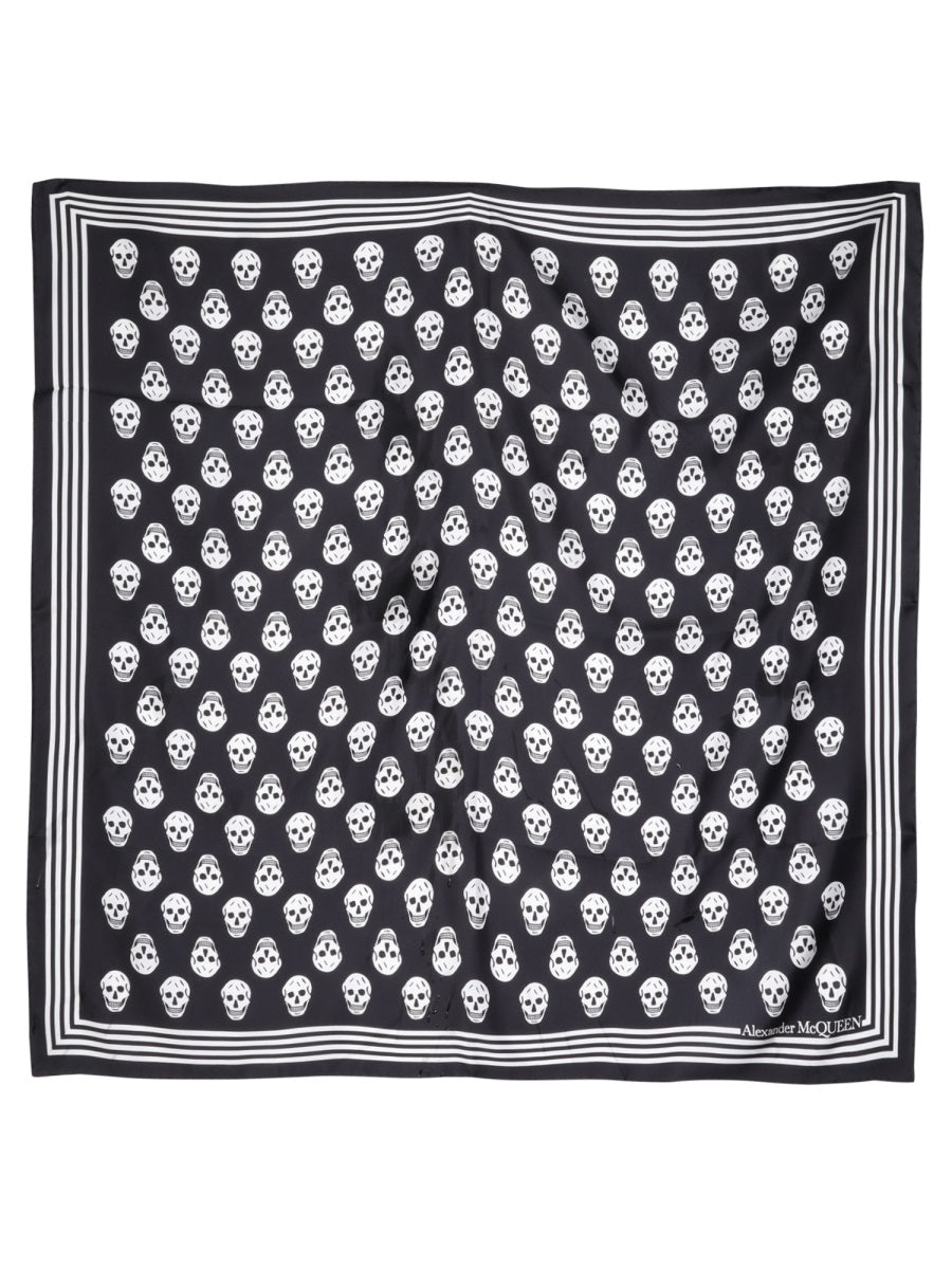 Alexander McQueen, Biker Skull Print Scarf