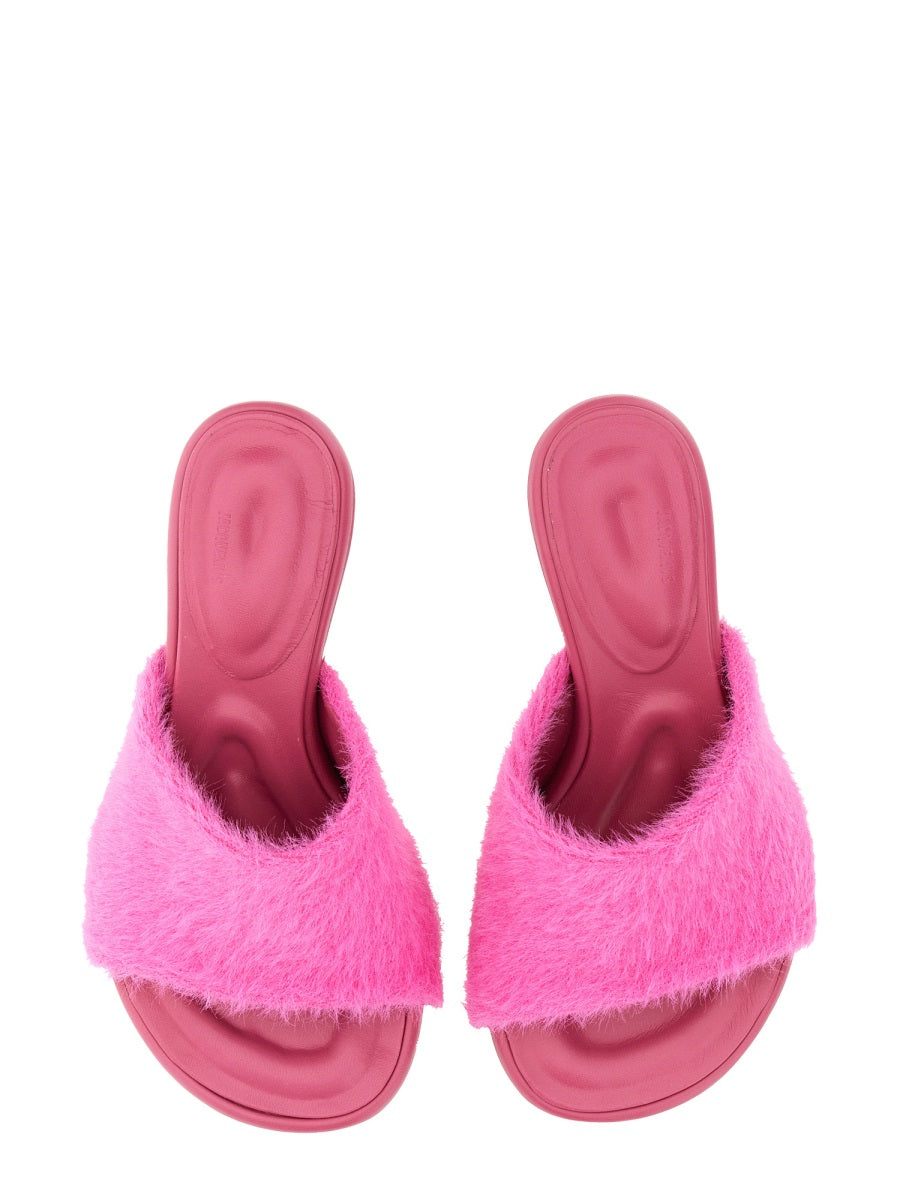 Jacquemus, Shearling Sandals