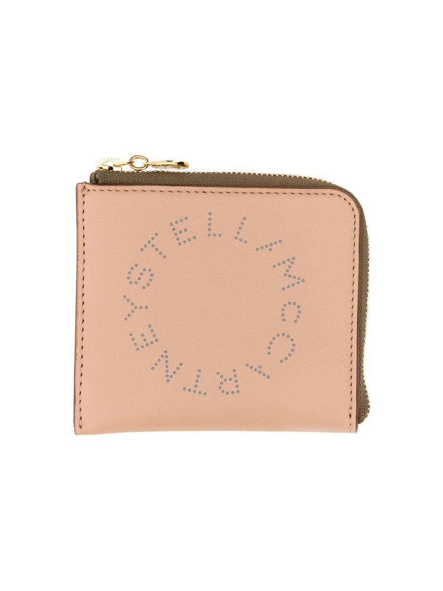 Stella McCartney, Mini Stella Logo Zip-Around Wallet