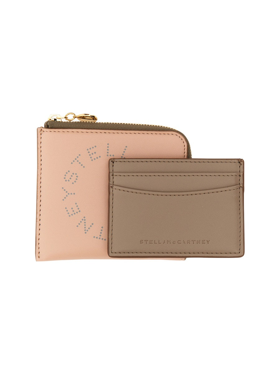 Stella McCartney, Mini Stella Logo Zip-Around Wallet