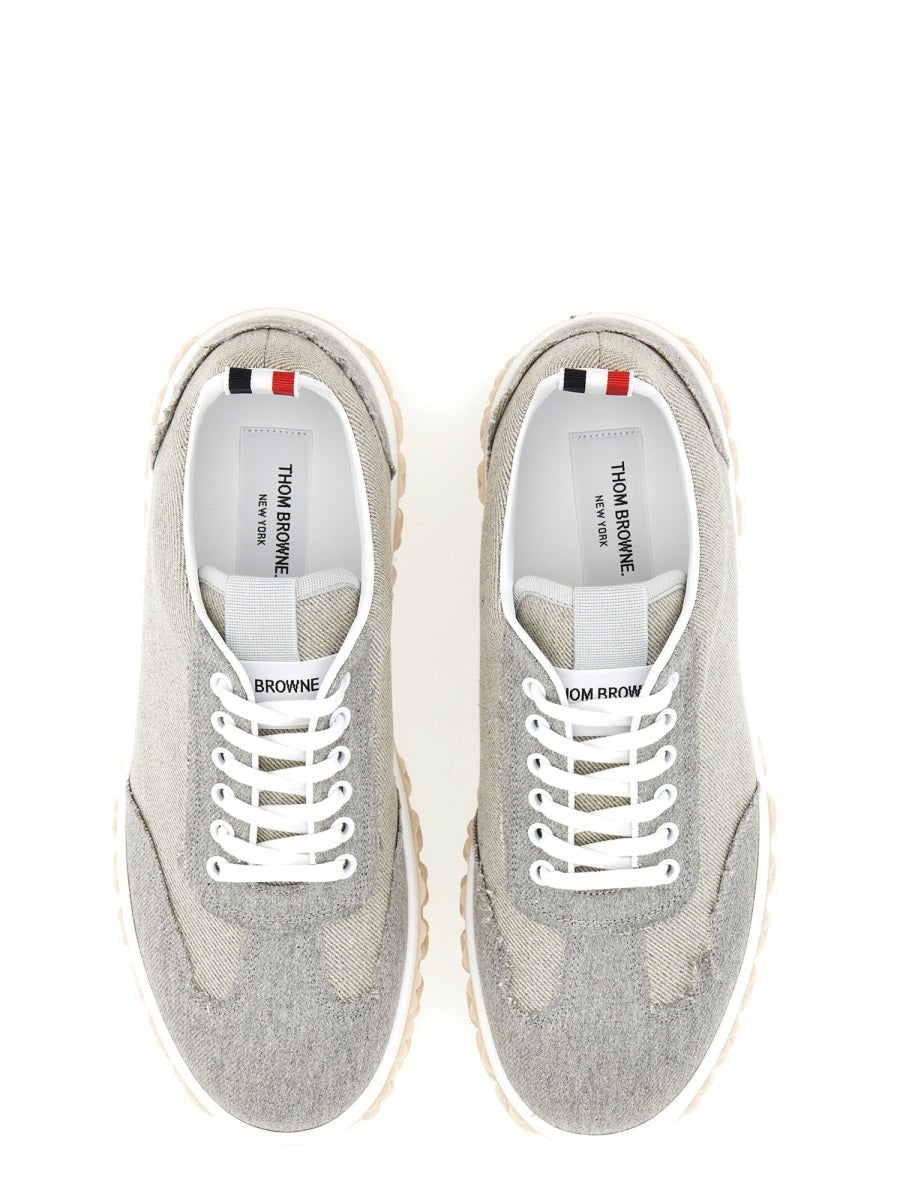 Thom Browne, Lace-Up Frayed Sneakers