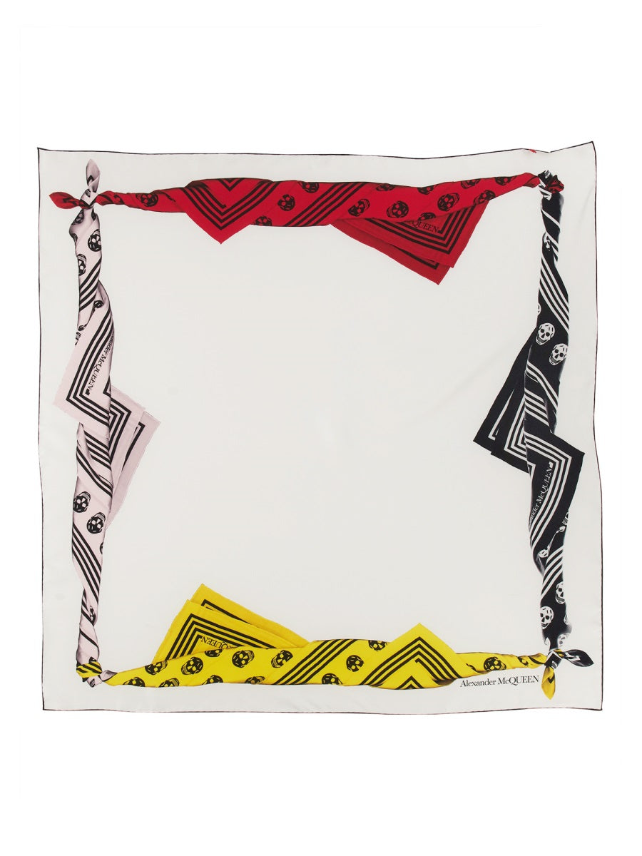 Alexander McQueen, Skull-Print Silk Scarf