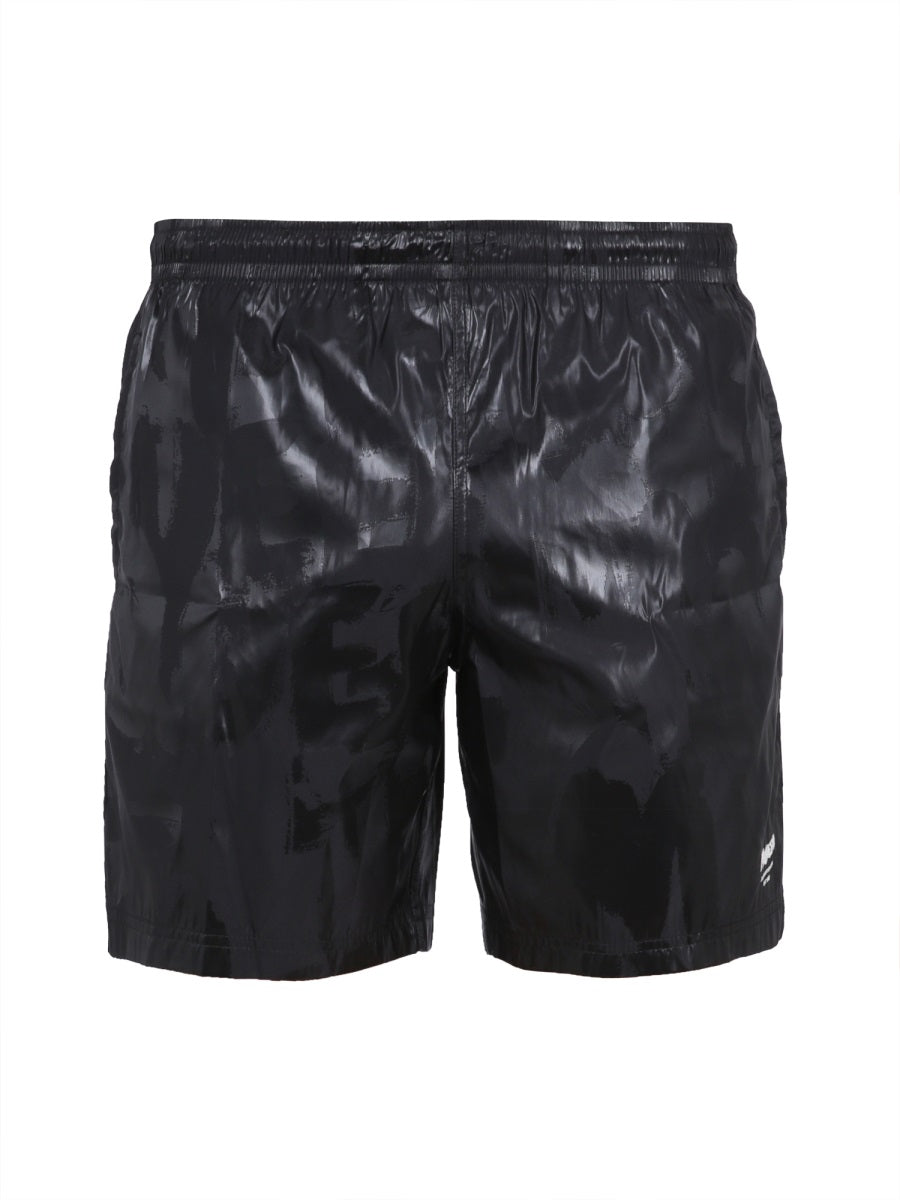 Alexander McQueen, Graffiti Print Swim Shorts