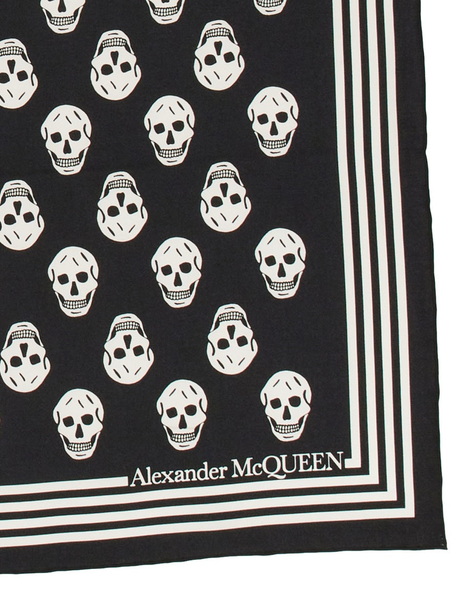 Alexander McQueen, Biker Skull Print Scarf