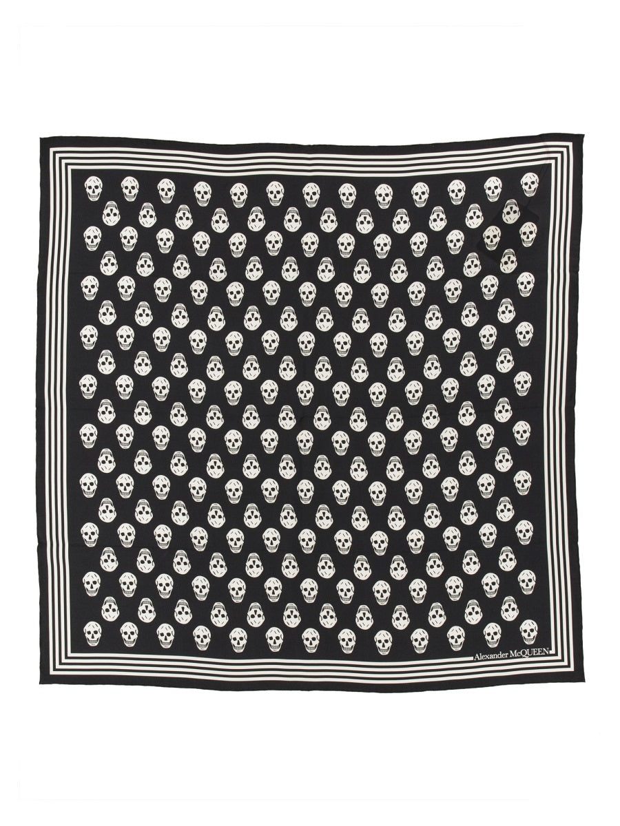 Alexander McQueen, Biker Skull Print Scarf