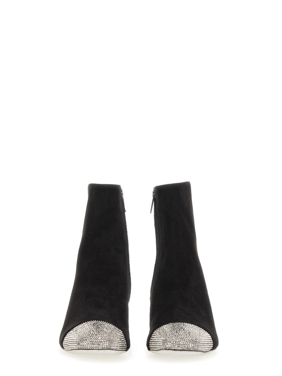 Rene Caovilla, Suede Satin-Blend Boots