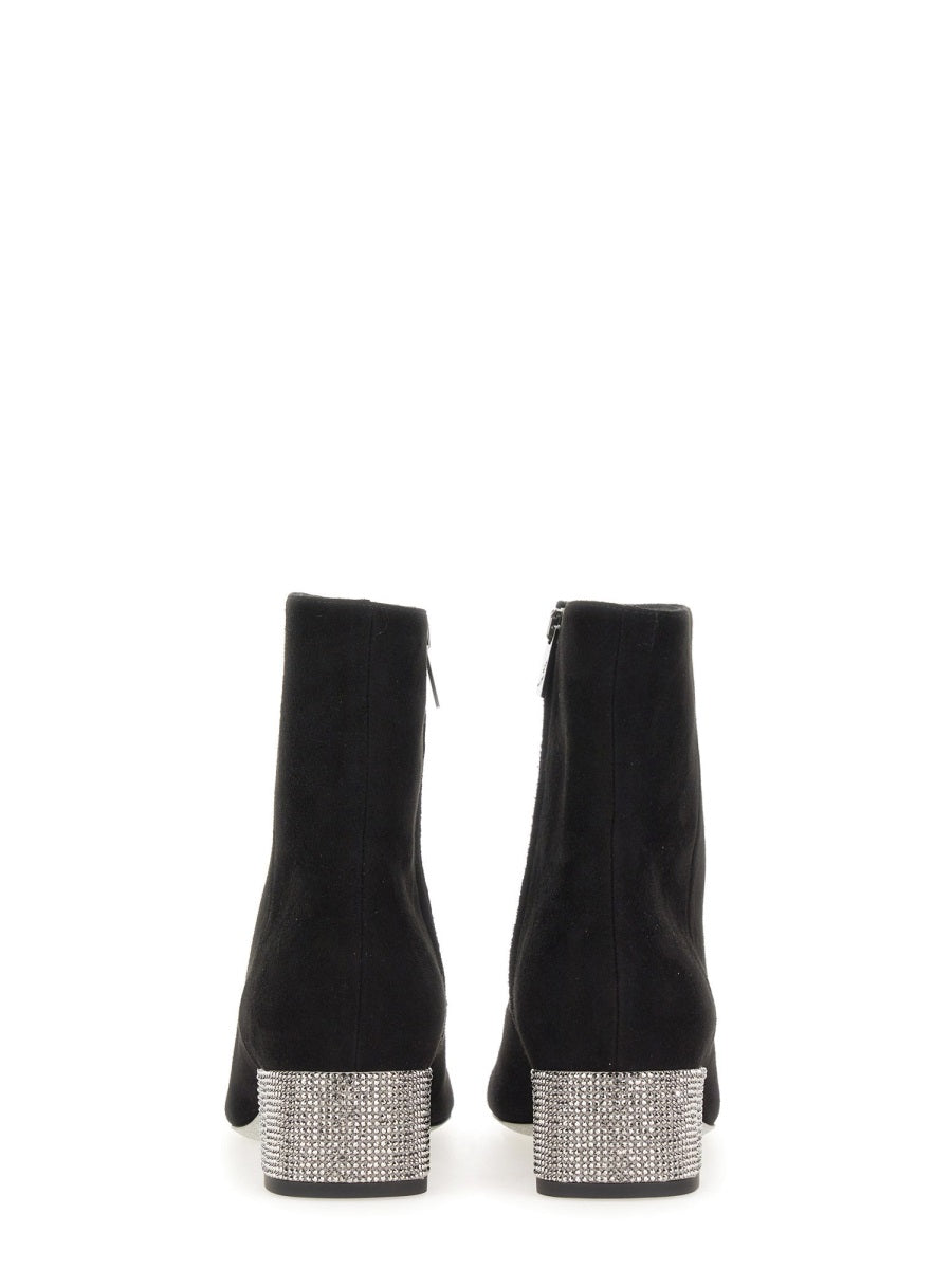 Rene Caovilla, Suede Satin-Blend Boots