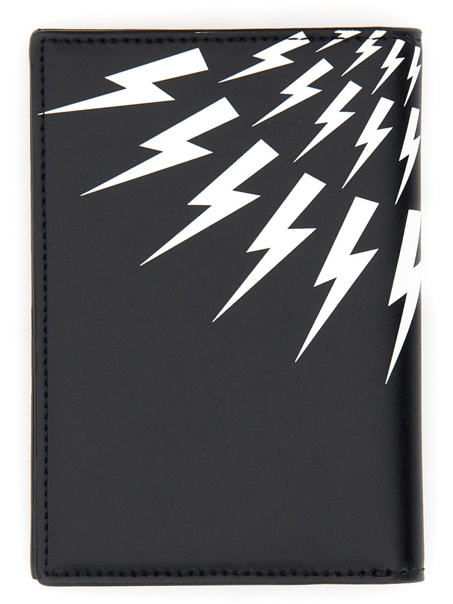 Neil Barrett, Thunderbolt Leather Wallet