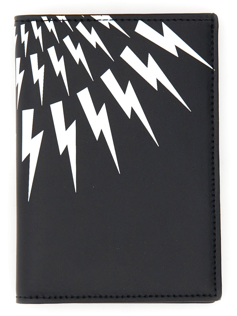 Neil Barrett, Thunderbolt Leather Wallet