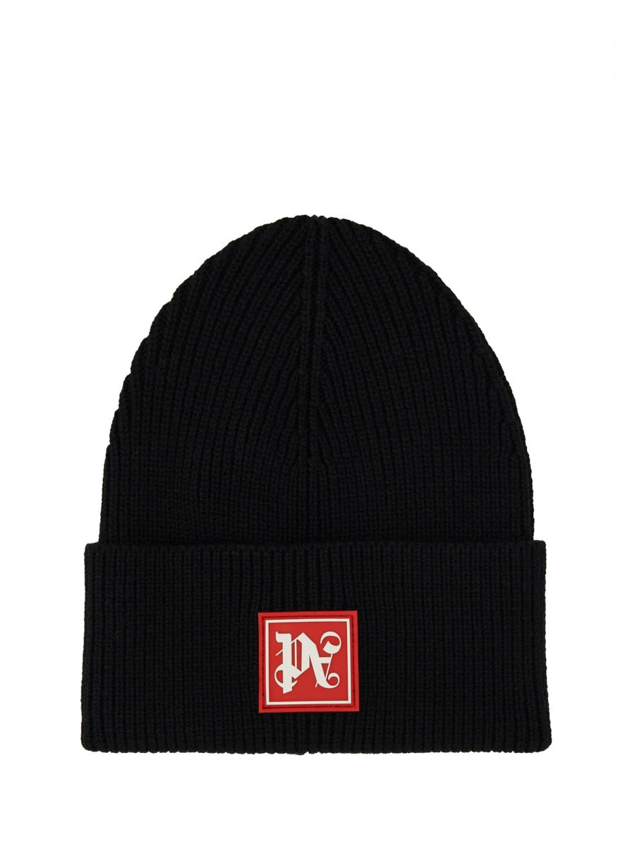 Palm Angels, Logo Patch Knitted Beanie