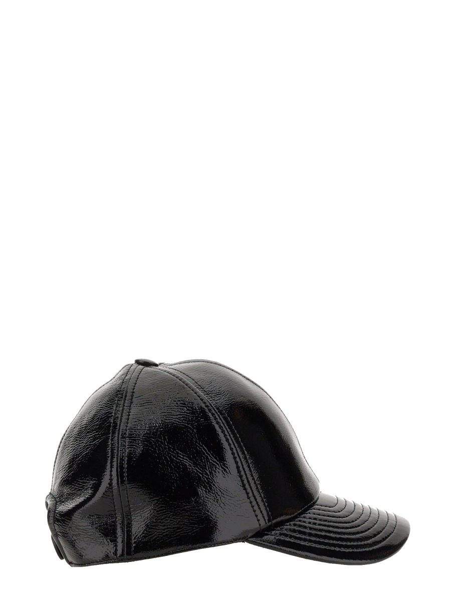 Courrèges, Leather-Effect Logo Baseball Cap