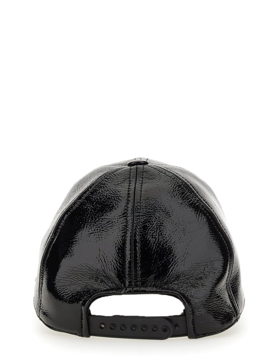 Courrèges, Leather-Effect Logo Baseball Cap