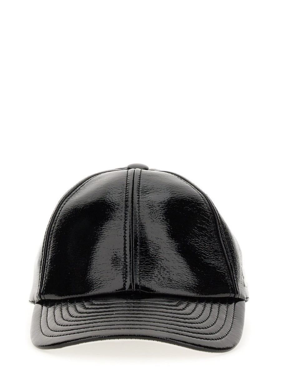 Courrèges, Leather-Effect Logo Baseball Cap