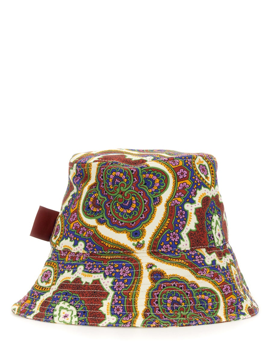 Etro, Cotton Canvas Paisley Bucket Hat