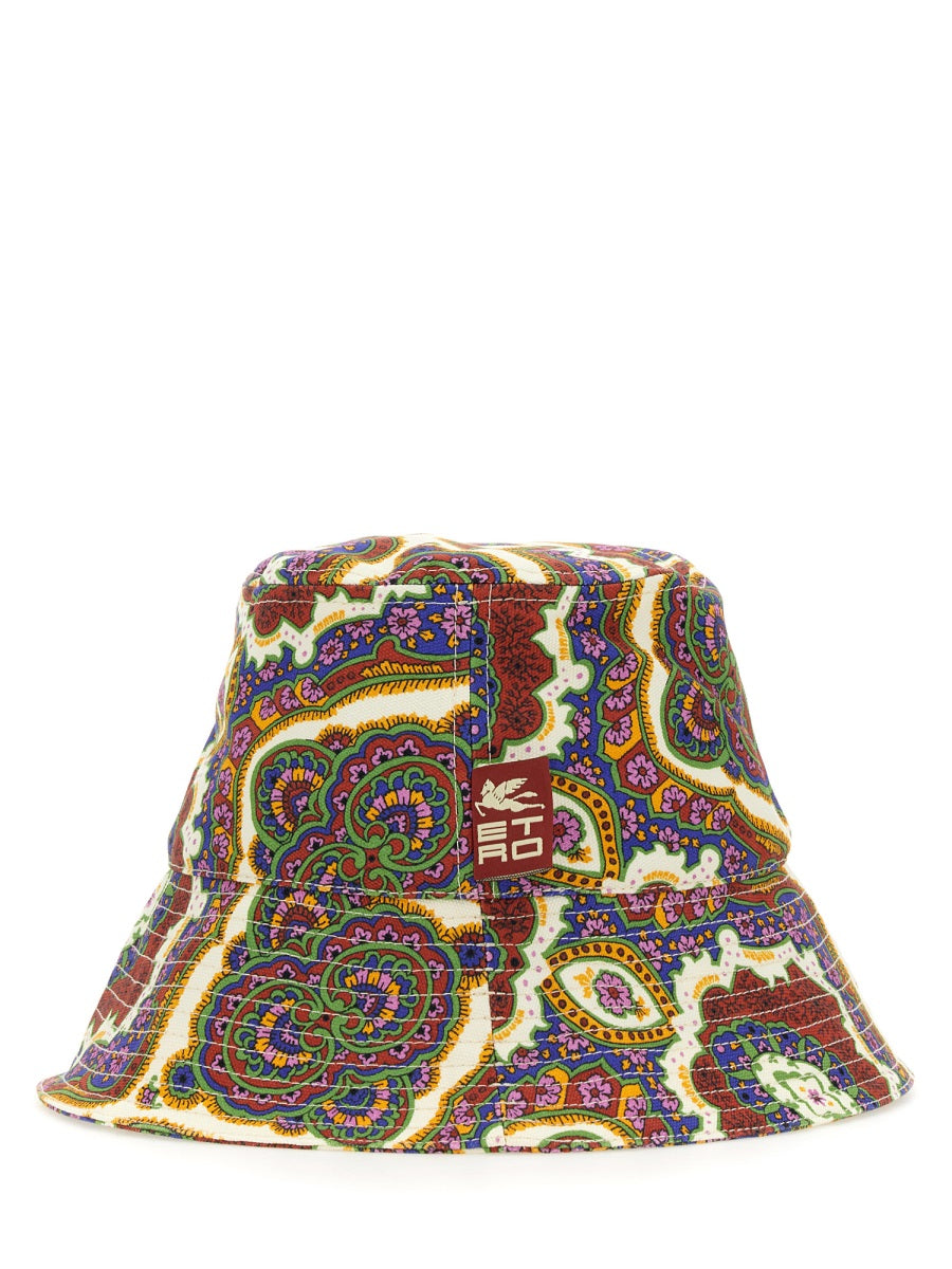 Etro, Cotton Canvas Paisley Bucket Hat