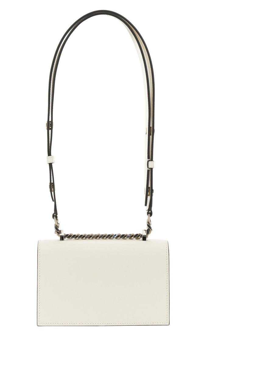 Alexander McQueen, Calfskin Jewelled Satchel Shoulder Bag