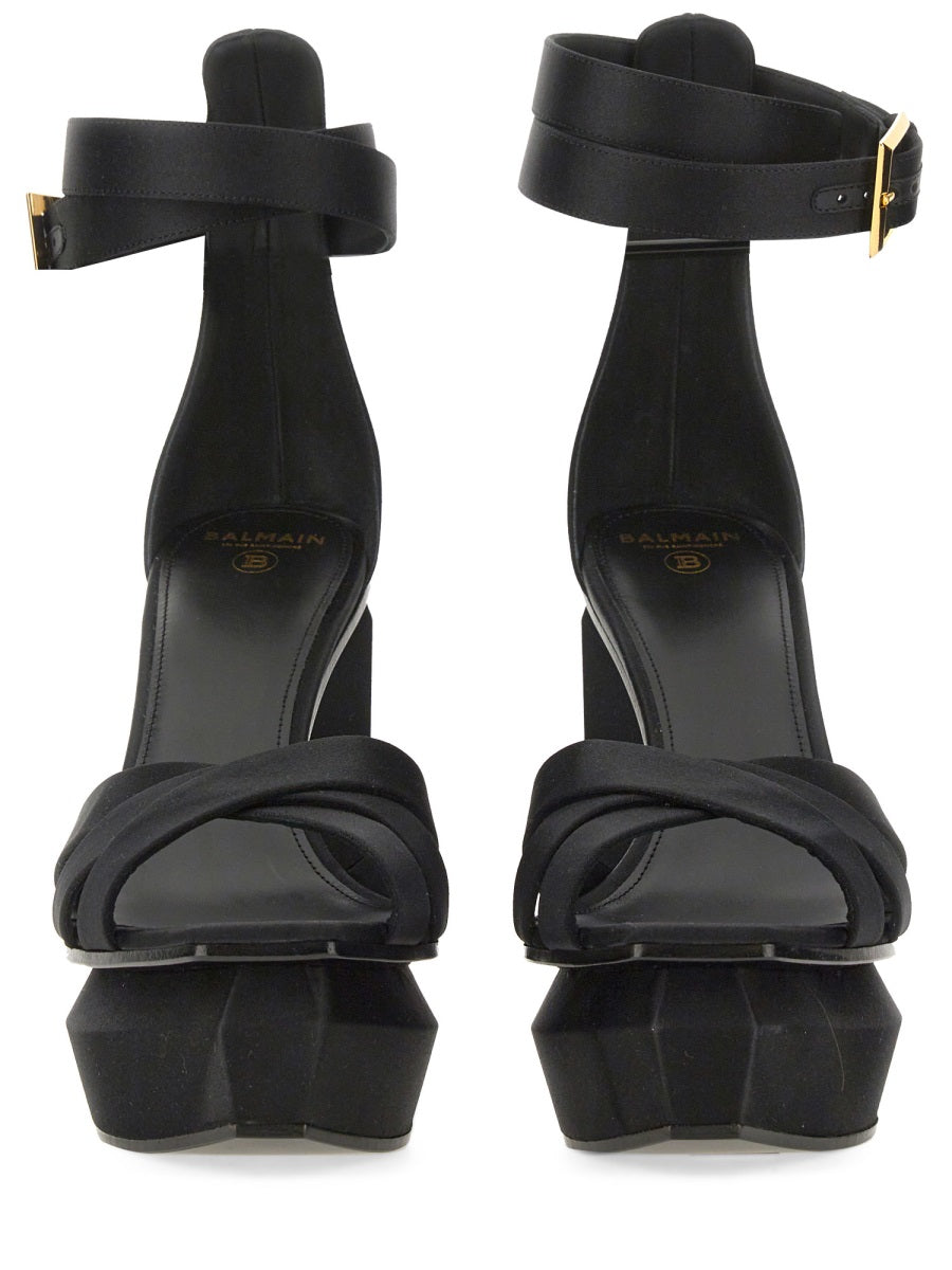 Balmain, Ava Satin Sandal