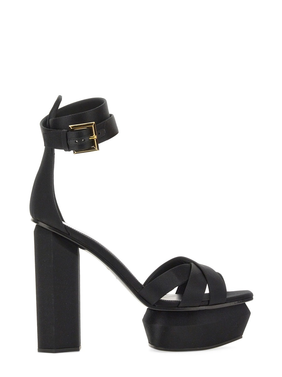 Balmain, Ava Satin Sandal