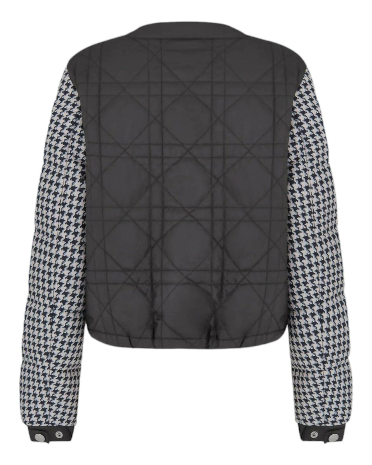 Christian Dior, Houndstooth Virgin Wool and Silk Quilted Jacket