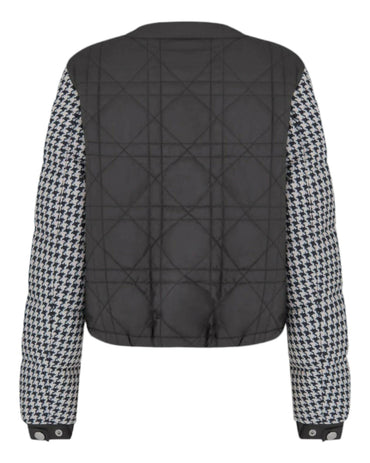 Christian Dior, Houndstooth Virgin Wool and Silk Quilted Jacket