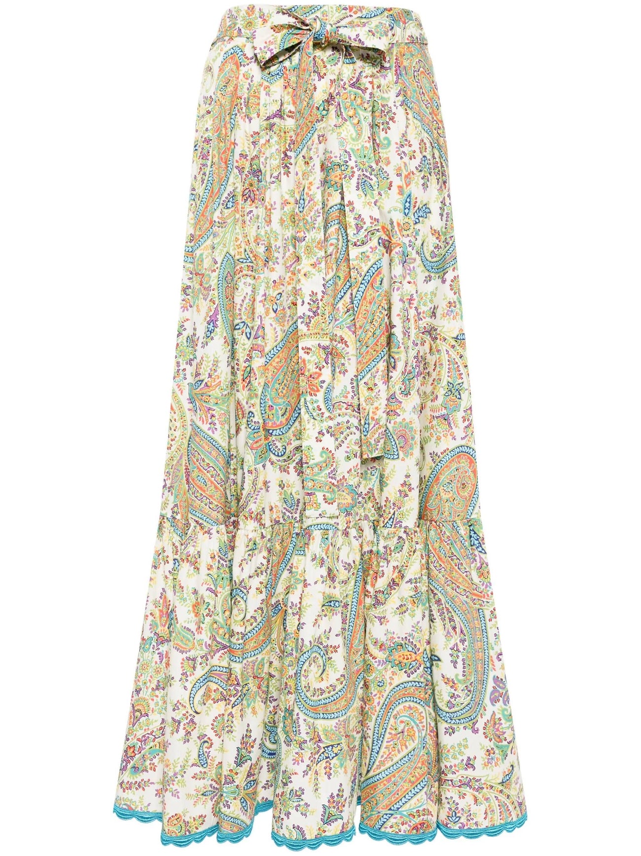 Etro, Paisley-Print Cotton Skirt