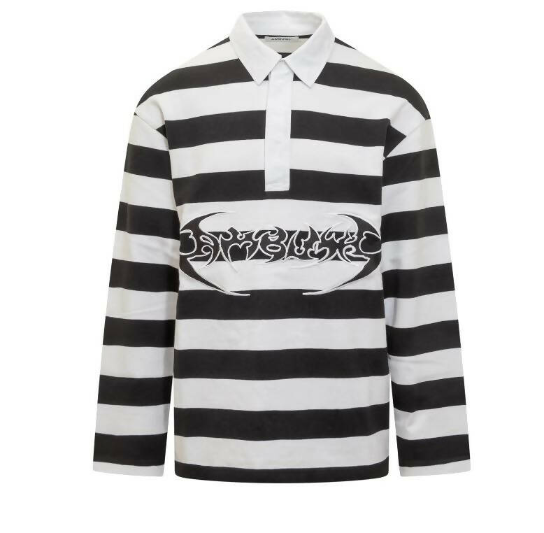 Ambush, Logo Embroidered Stripe Detailed Polo Shirt