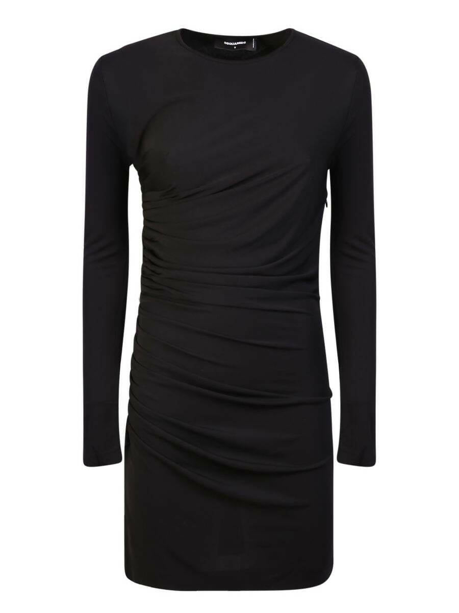 DSquared2, Slim Fit Dress with Drape