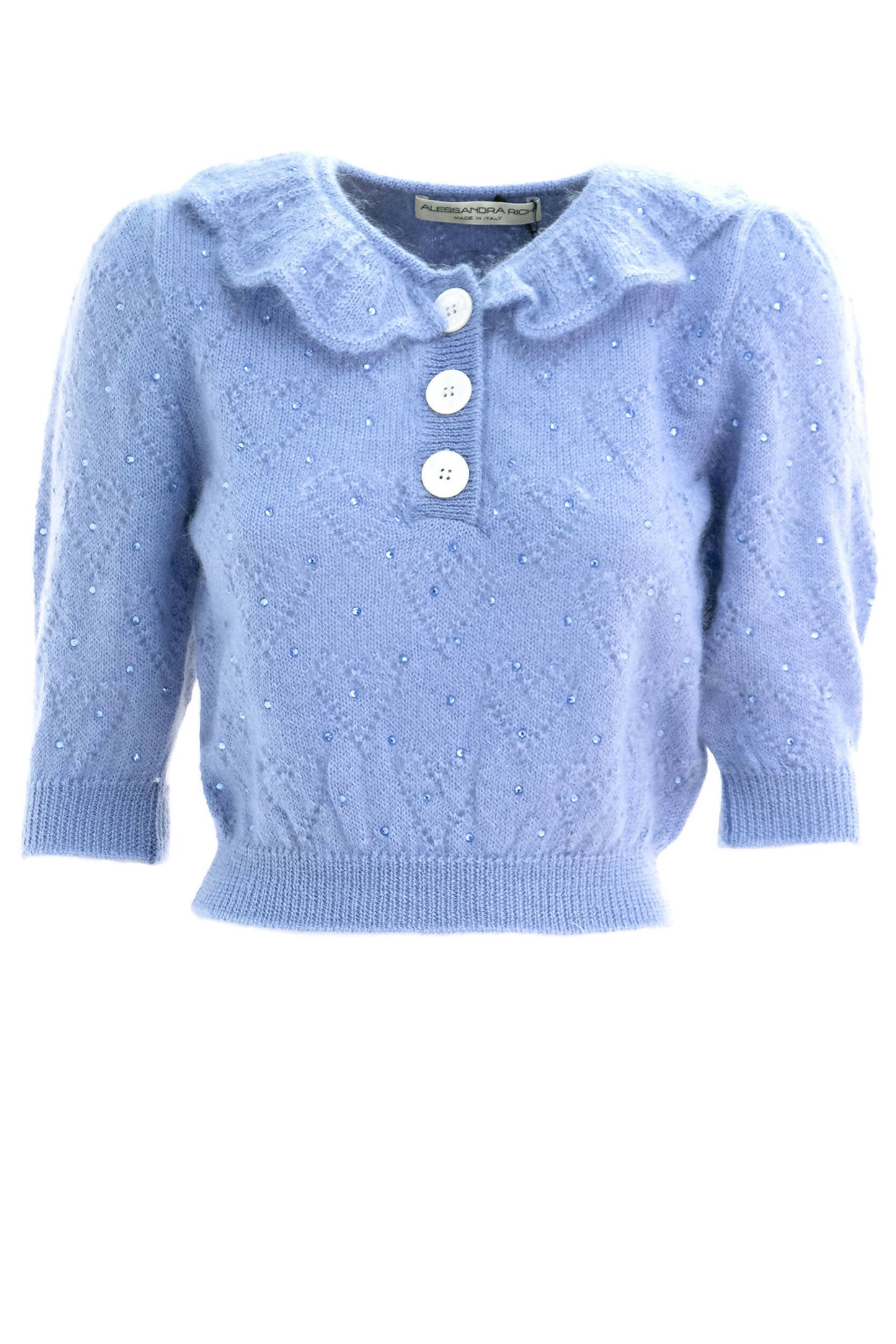 Alessandra Rich, Wool-Blend Knit Sweater