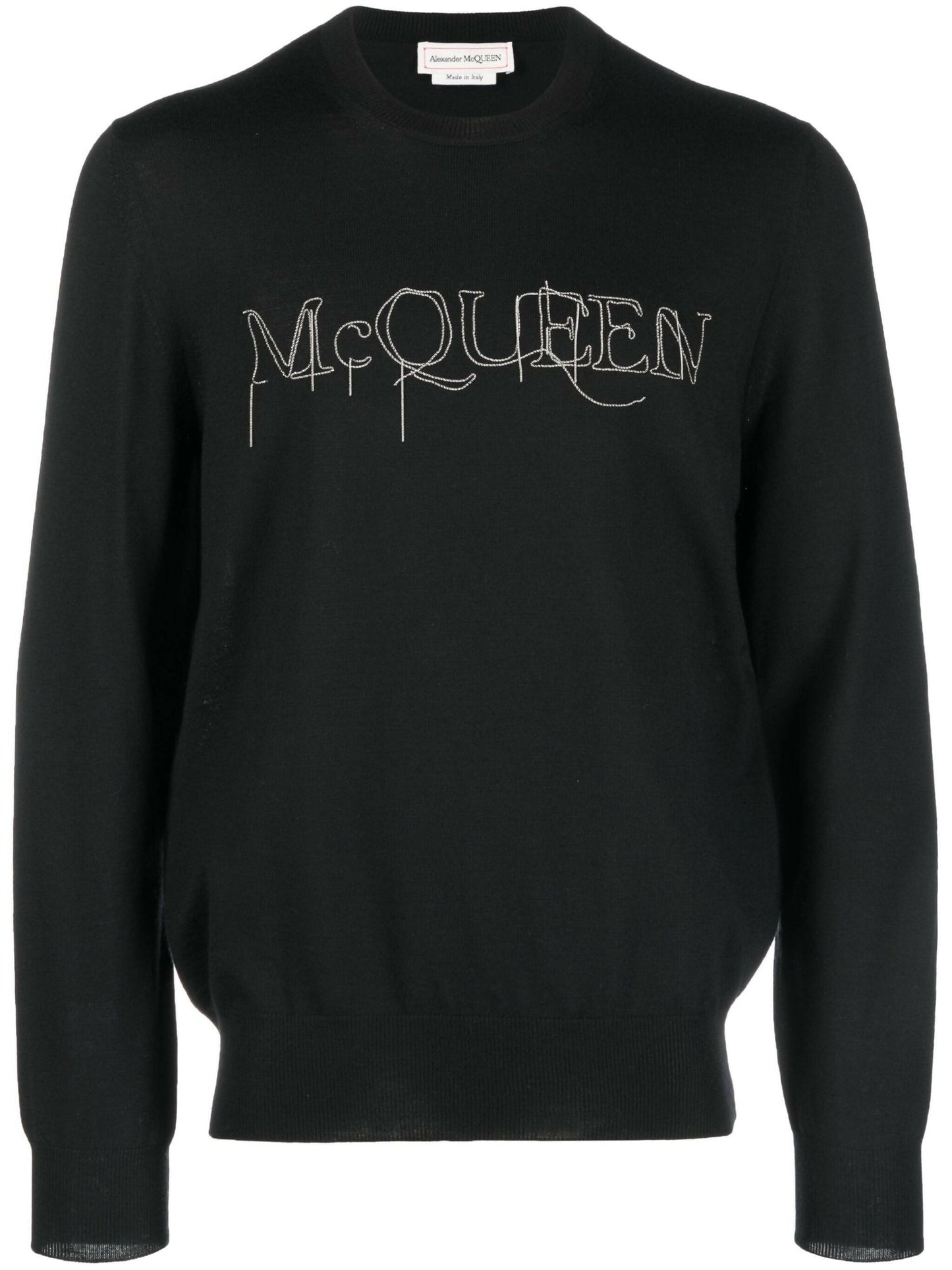 Alexander McQueen, Embroidered-Logo Sweater