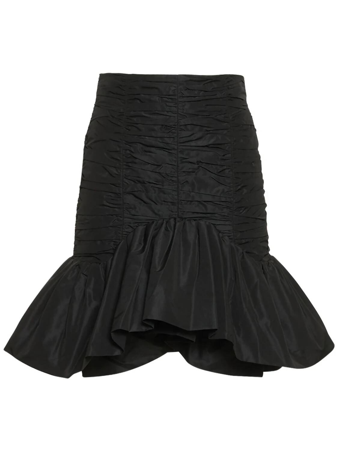 Patou, Mini Ruffle Recycled Faille Skirt