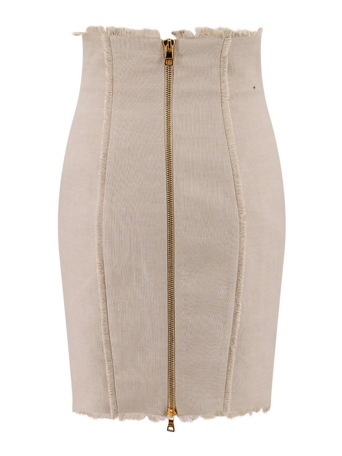 Balmain, High-Waist Button-Detailed Midi Skirt