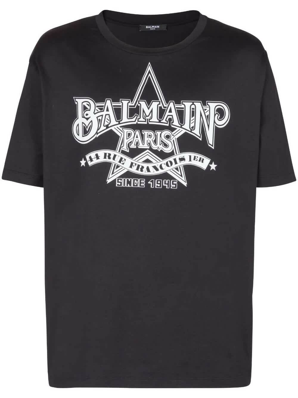 Balmain, Logo-Print Cotton T-Shirt