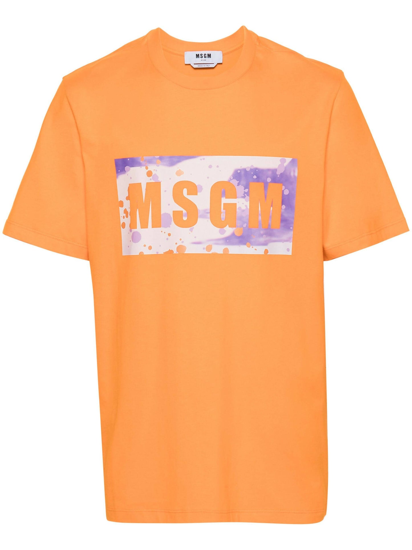 MSGM, Cotton T-Shirt with Logo