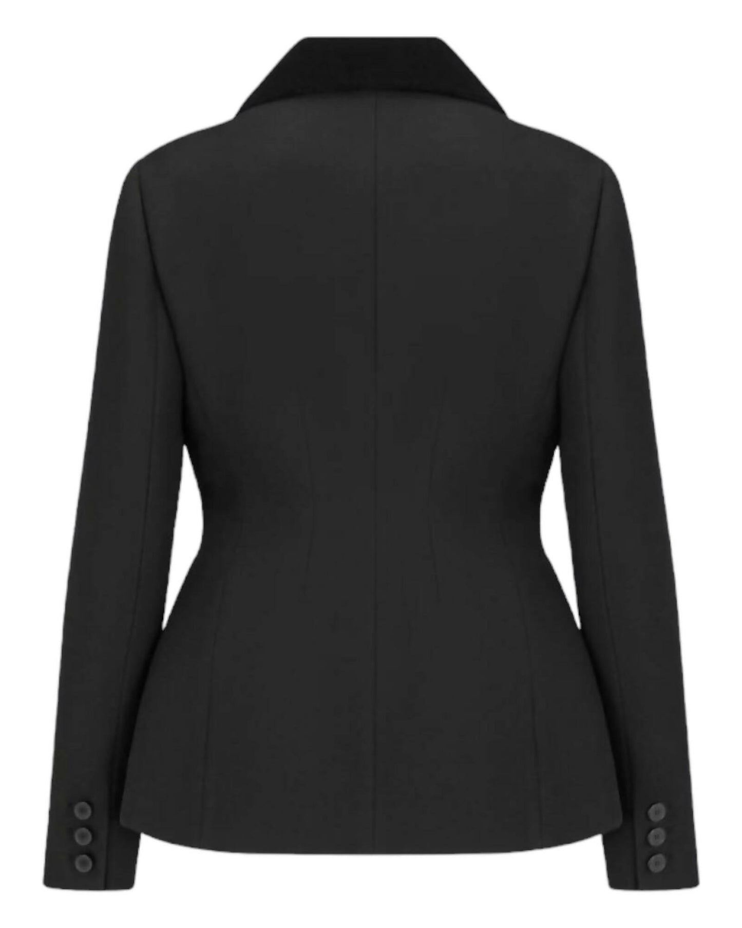 Christian Dior, Velvet-Effect Wool and Silk Fitted Jacket