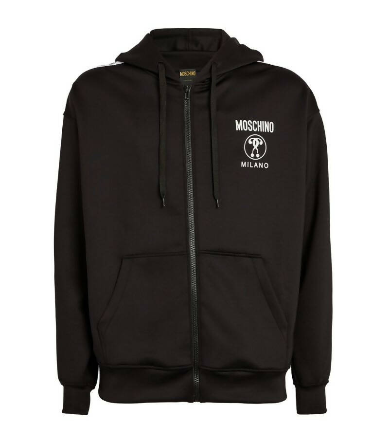 Moschino, Pure Cotton Zip Up Jumper