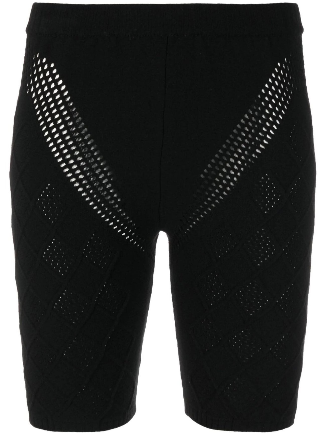 Ambush, High-Waisted Knitted Cyclist Bermuda Shorts