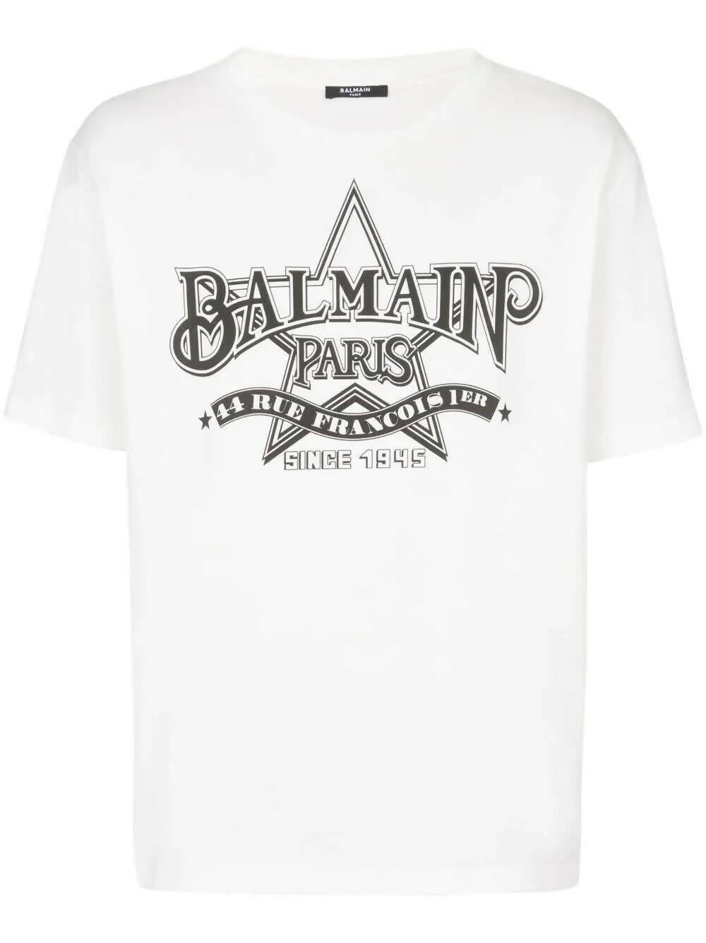 Balmain, Logo-Print Cotton T-Shirt